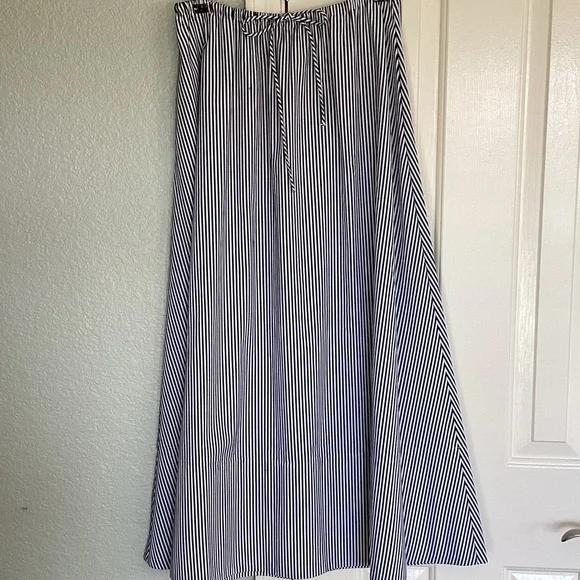 Banana Republic Crisp Spring Cotton Stripe Maxi Skirt - Picture 1 of 2